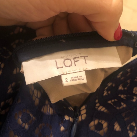 Blue and tan dress from Loft - Picture 4 of 5